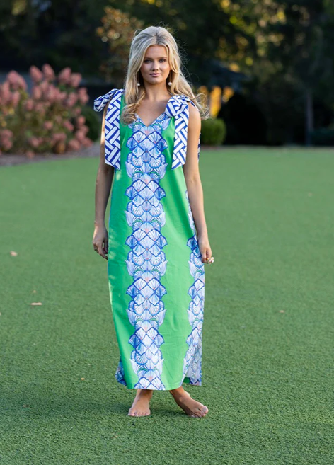 House of MBR Beauford Long Dress in Chelle