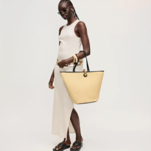 Urban Expressions Raelynn Tote in Natural Black