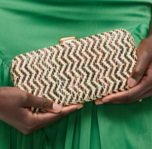 Urban Expressions Valentina Evening Bag in Green Multicolor