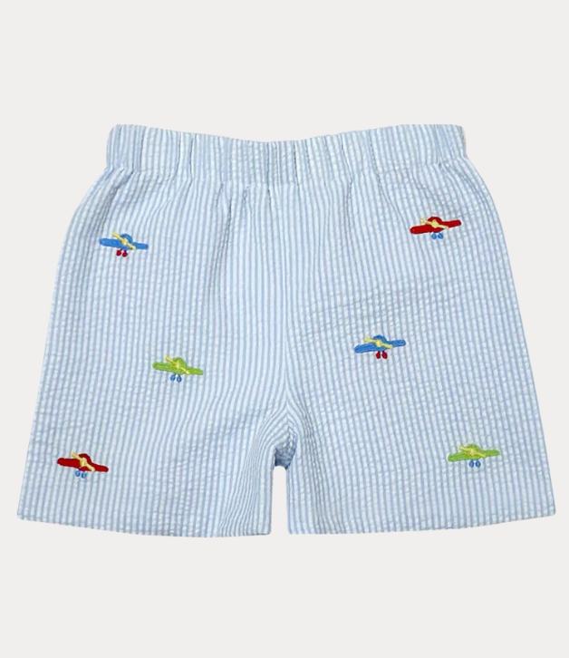 Zuccini Kids Leo Shorts with Airplanes