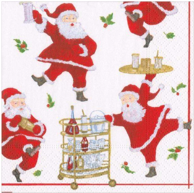 Caspari: Christmas Cocktail Napkins Assortment