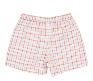 TBBC Shelton Shorts in Coral Chandler Check