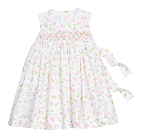 Little English Simply Smocked Dress in Merriweather Floral