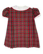 Load image into Gallery viewer, Pre-Order Cherry Dress in Red and Green Plaid
