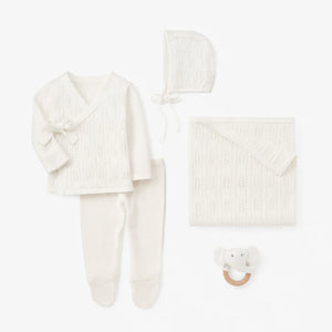 Elegant Baby White Baby Layette Gift Set with Box