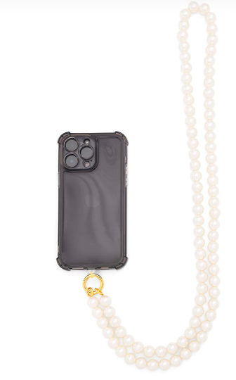 Zenzii Pearl Crossbody Phone Lanyard in Pearls