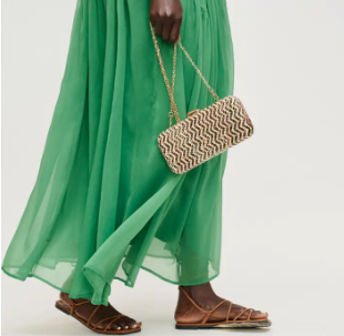 Urban Expressions Valentina Evening Bag in Green Multicolor