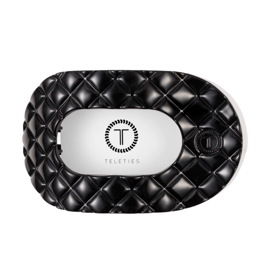 Teleties: Round Flat Hair Clip - Black