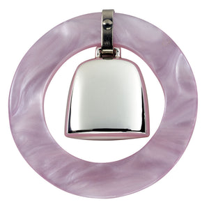 Salisbury Teething Ring Rattle in Pink