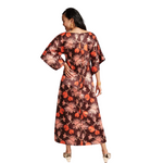 Load image into Gallery viewer, Frances Valentine Spinnaker Satin Maxi Dress in Fantasia Print
