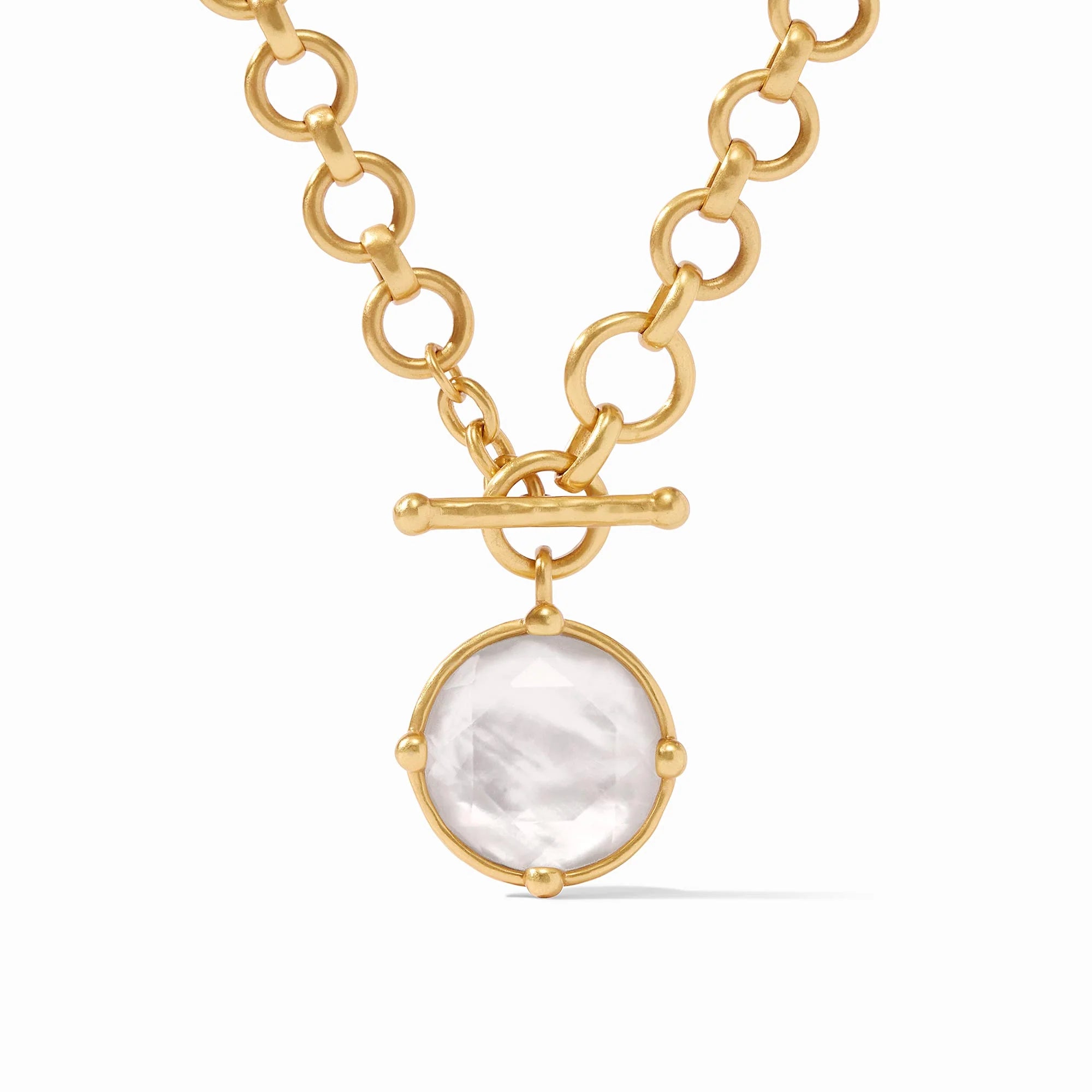 Julie Vos Honeybee Demi Necklace in Iridescent Clear Crystal