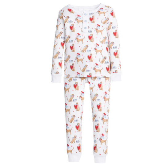 Little English: Printed Jamies - I Woof You