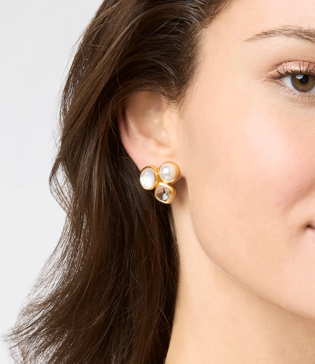 Julie Vos Kaleidoscope Statement Stud in Blue