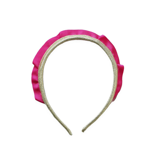 Eva's House Party Chic Headband in Watermelon Pink & Gold