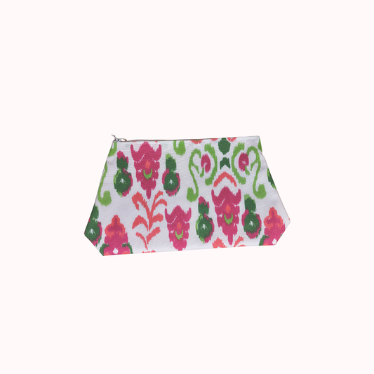 Jan Sevadjian Designs Large Cosmetic Bag in Pink
