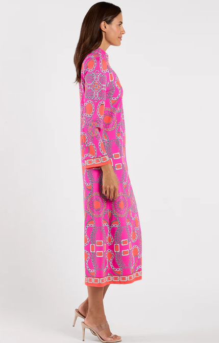 Jude Connally Devon Dress Heritage Chains in Pink