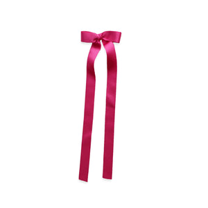 Eva's House 9" Grosgrain Long Tail Bow in Watermelon Pink