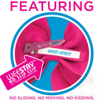 Load image into Gallery viewer, Wee Ones Tiny Classic Grosgrain Bow in Hot Pink
