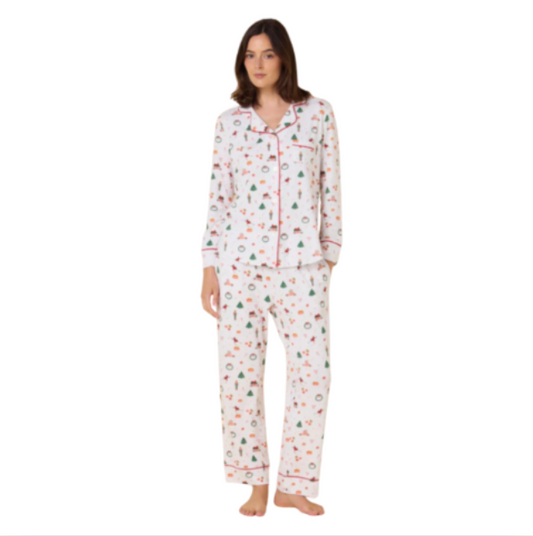 Cat's Pajamas: Pima Knit Long-Sleeved Pajama