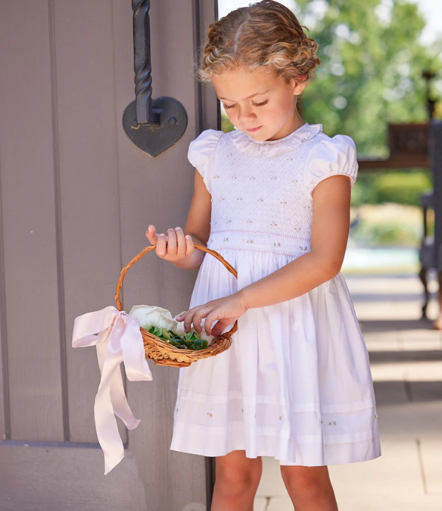 Little English Smocked Claiborne Dress with Rosebuds