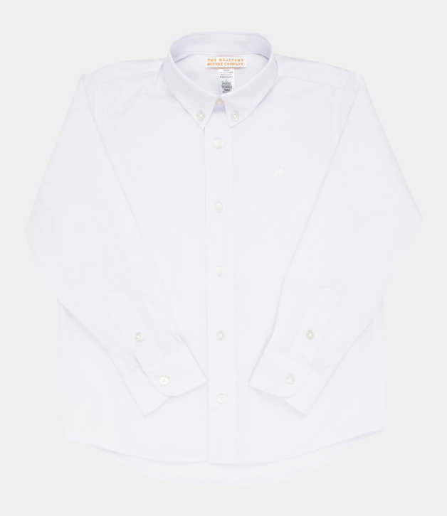 TBBC Dean's List Dress Shirt (Oxford) in Worth Avenue White