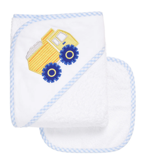 3 Marthas Towel/Washcloth Set in Dump Truck