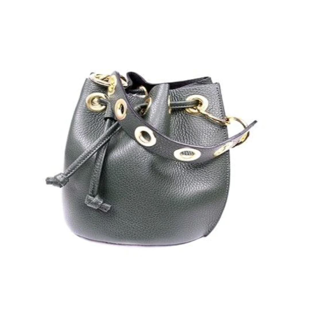 German Fuentas Leather Bucket Bag