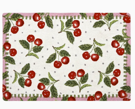 Sweet Cherry Hook Rug - Suzanne Nicoll