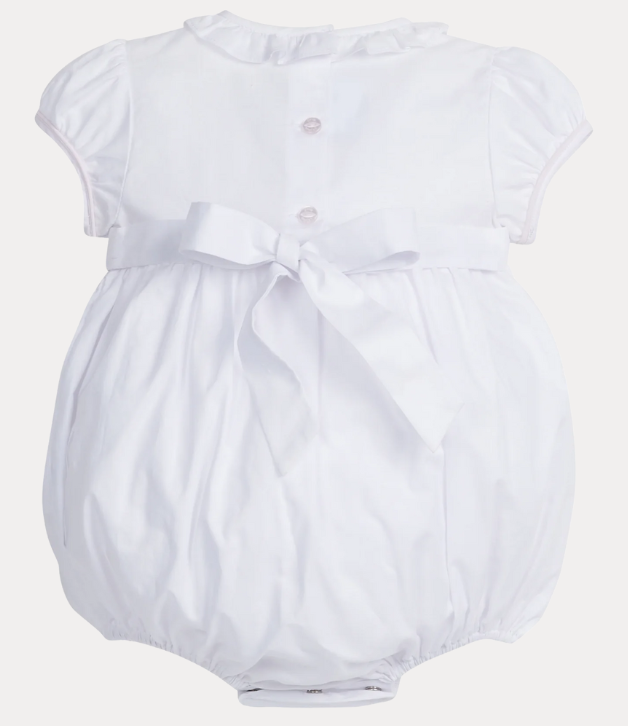 Little English Smocked Claiborne Bubble in Rosebuds