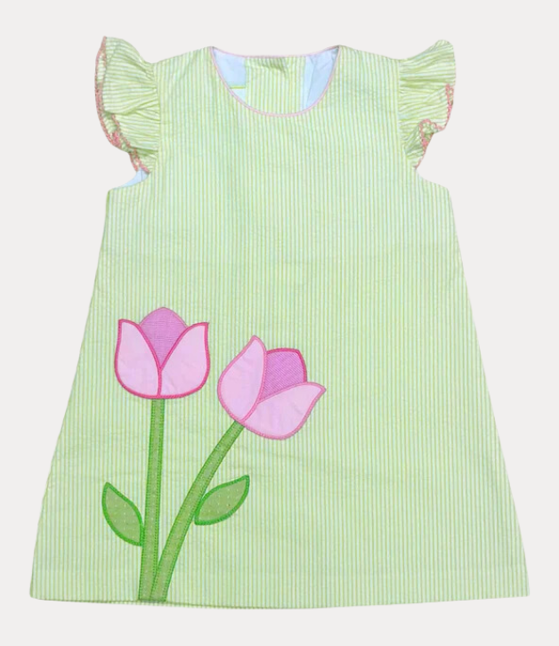 Zuccini Kids Sloane Dress with Tulips