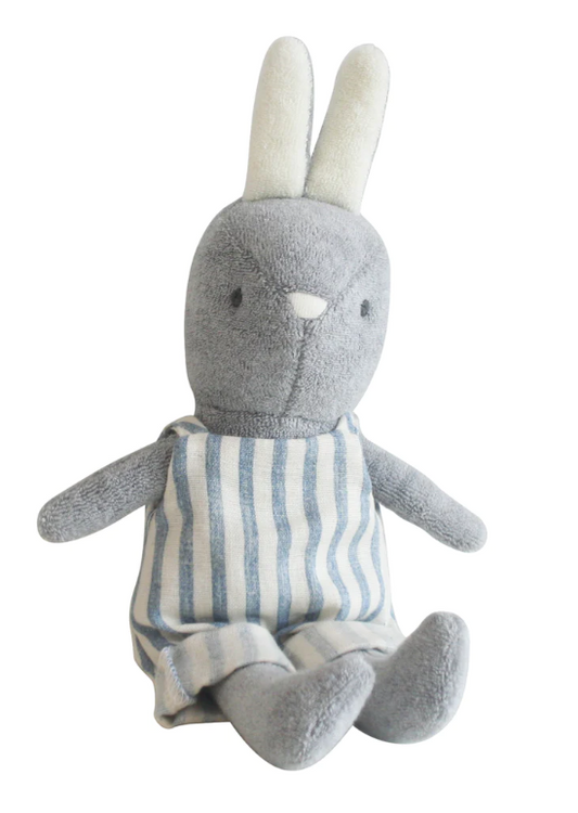 Alimrose Benny Bunny with Chambray Stripes