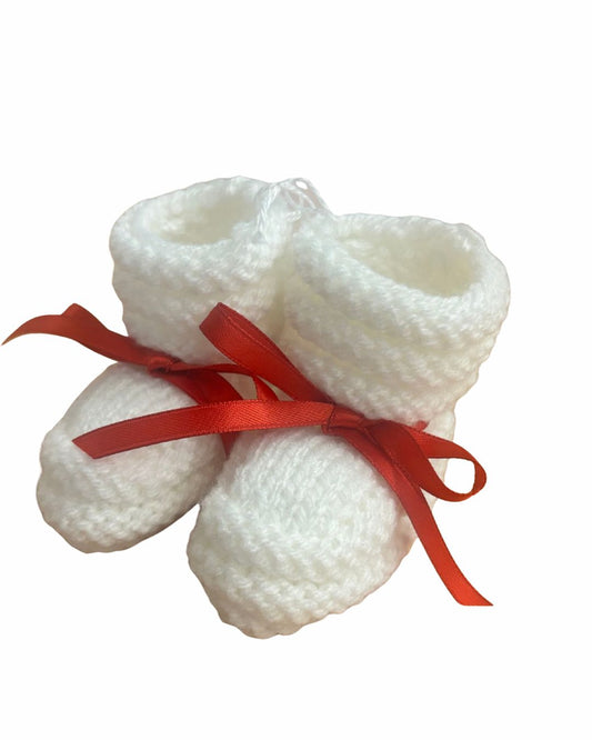 RIBBED CUFF KNIT BOOTIES