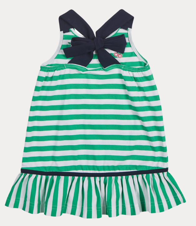 Florence Eiseman Stripe Knit Dress With Cherries