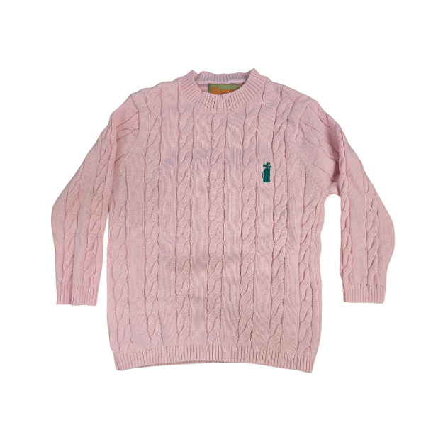 Claver: Cable Crew Golf Sweater
