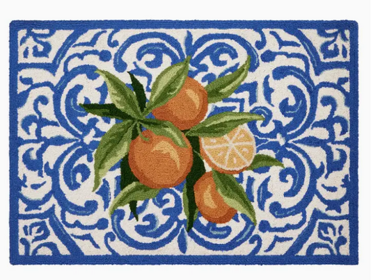 Mediterranean Oranges Hook Rug