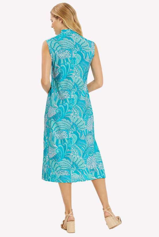 Jude Connally Kristen Maxi Dress in Enchanted Sea Garden