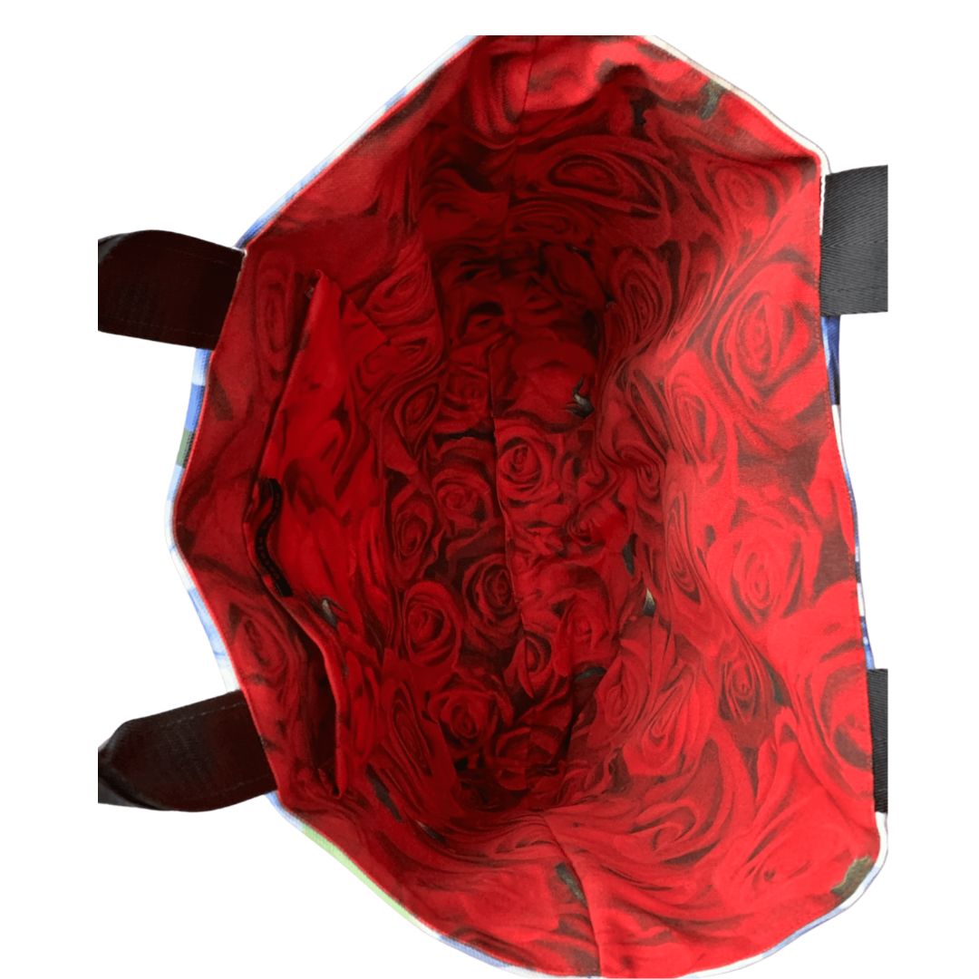 HANDMADE ESTELA ROSSO 3 PC TOTE BAG