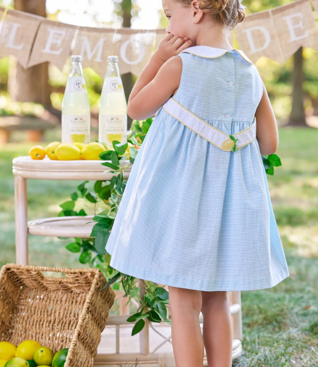 Little English Sleeveless Charlotte Dress with Lemons