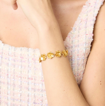 Julie Vos: Link Bracelet - Bloom- GLD