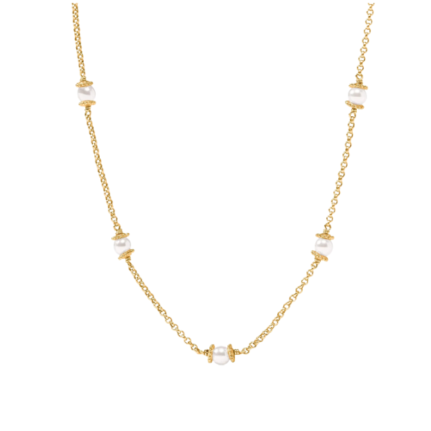 Julie Vos: Delicate Station Necklace - Hydra