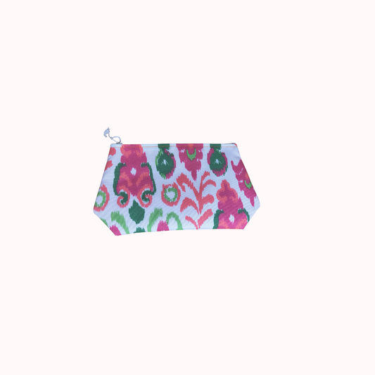 Jan Sevadjian Designs Small Cosmetic Bag in Pink