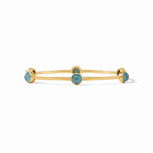 Julie Vos Milano Luxe Bangle in Iridescent Peacock Blue