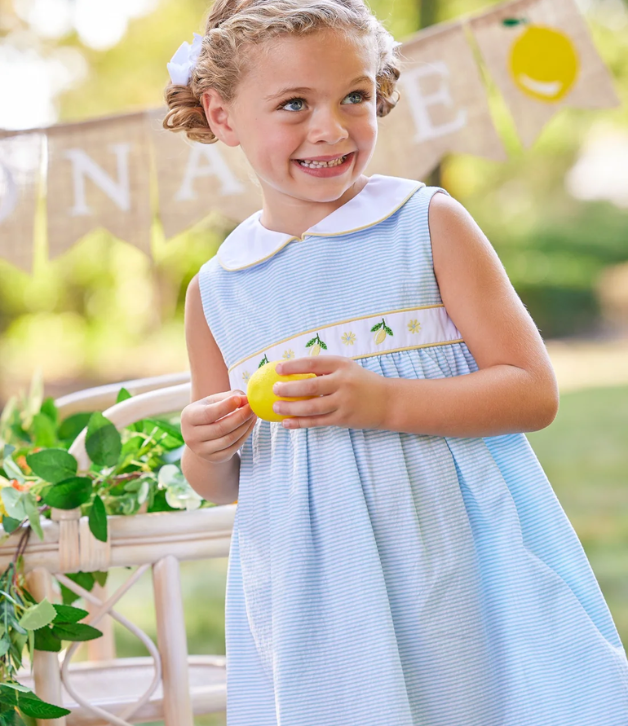 Little English Sleeveless Charlotte Dress with Lemons