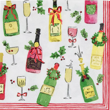 Caspari: Christmas Cocktail Napkins Assortment