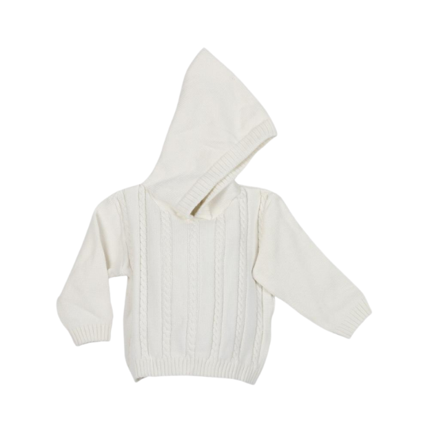 Julius Berger: Infants Zipback Cable Hooded Sweaters