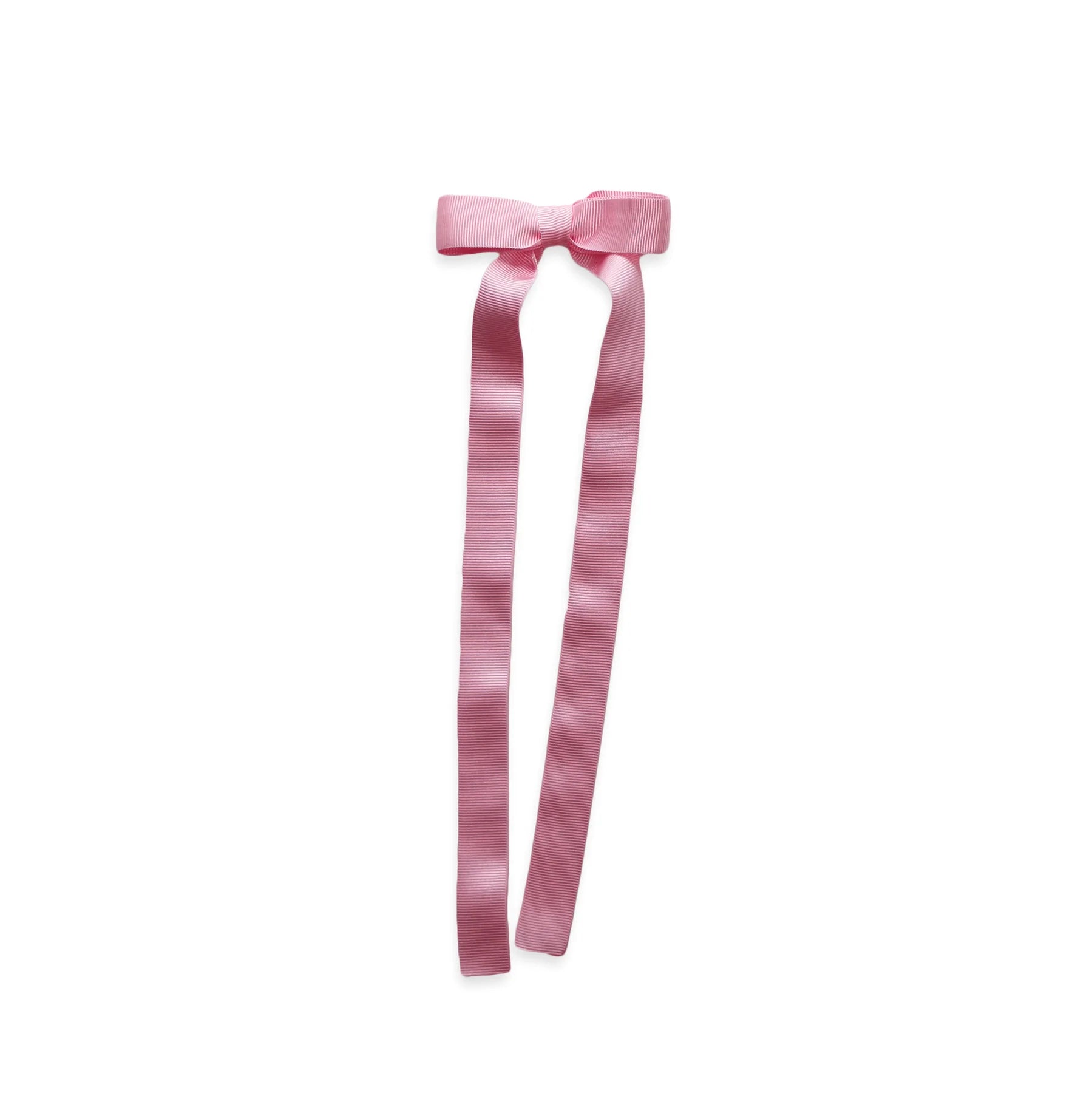 Eva's House 9" Grosgrain Long Tail Bow in Baby Pink