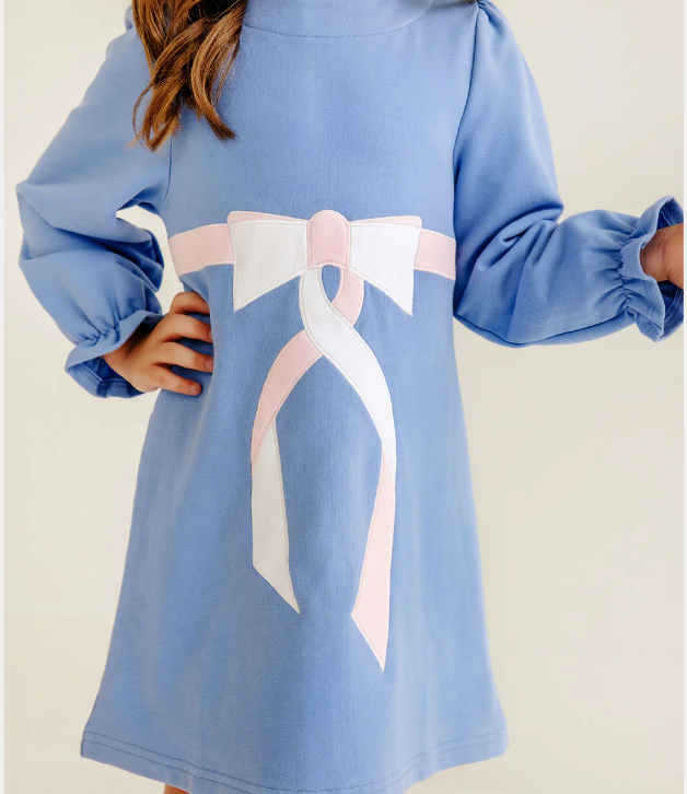 TBBC Eliza's Applique Dress in Barbados Blue
