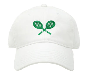 Harding Lane Kids Tennis Racquets Baseball Hat in White