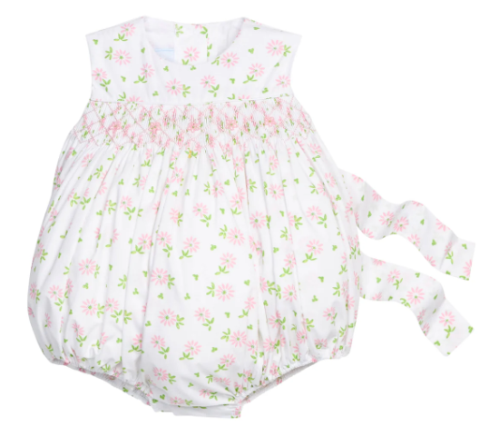 Little English Simply Smocked Bubble in Merriweather Floral