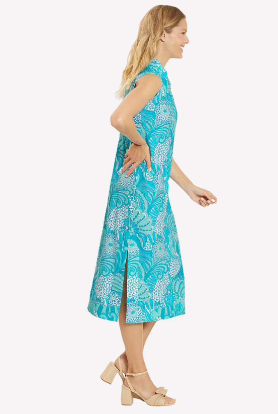 Jude Connally Kristen Maxi Dress in Enchanted Sea Garden